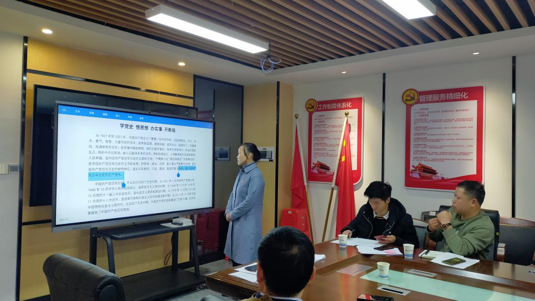 劉淑芳書記為大家講黨課——《學(xué)黨史、悟思想、辦實事、開新局》